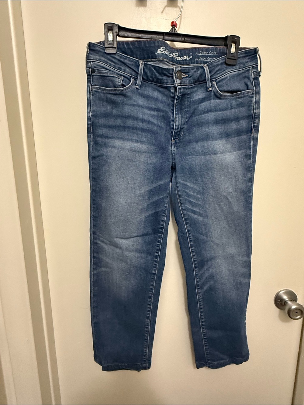 Eddie Bauer Medium Blue Cropped Slim Jeans